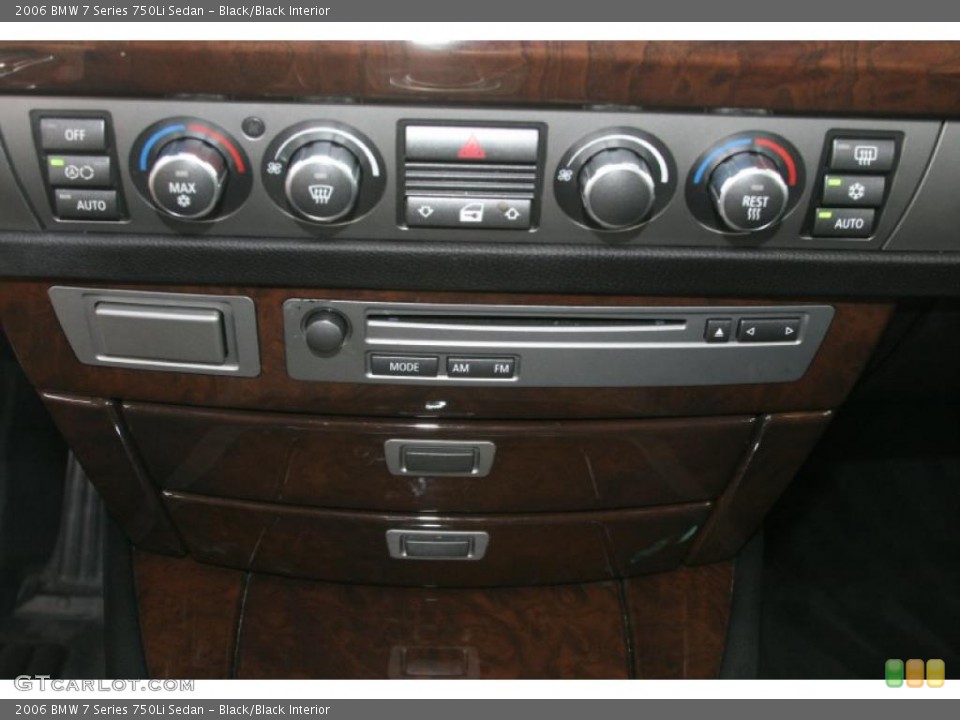 Black/Black Interior Controls for the 2006 BMW 7 Series 750Li Sedan #49817247