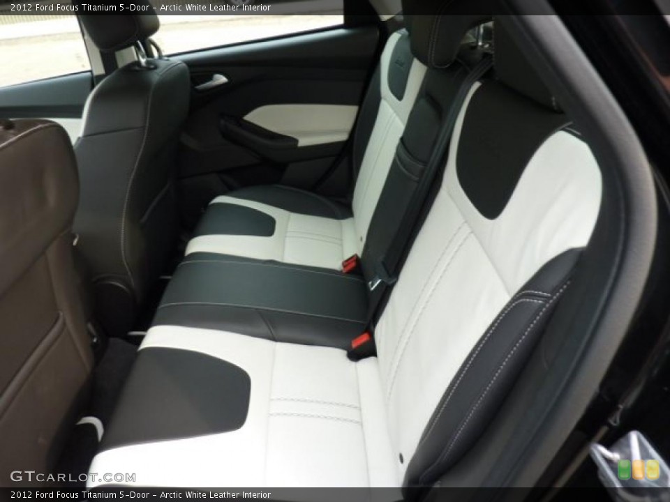 Arctic White Leather Interior Photo for the 2012 Ford Focus Titanium 5-Door #49818252
