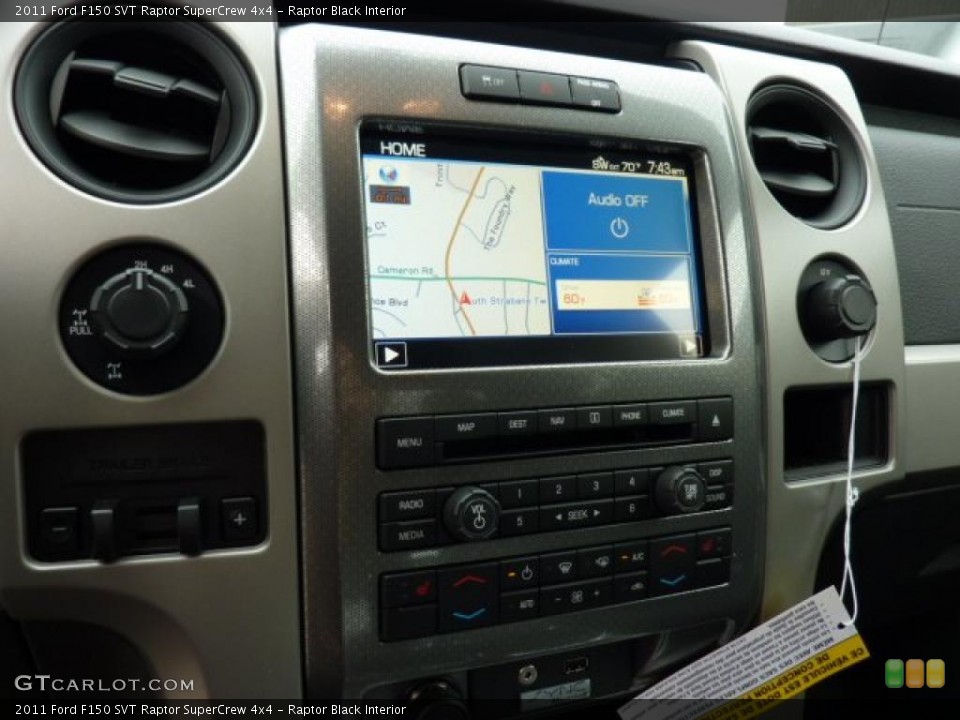 Raptor Black Interior Navigation for the 2011 Ford F150 SVT Raptor SuperCrew 4x4 #49821231