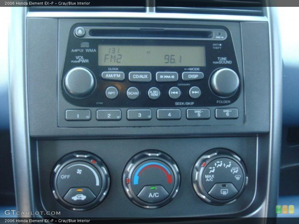 Gray/Blue Interior Controls for the 2006 Honda Element EX-P #49822803