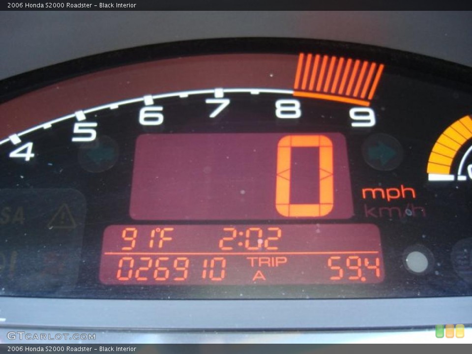 Black Interior Gauges for the 2006 Honda S2000 Roadster #49823133