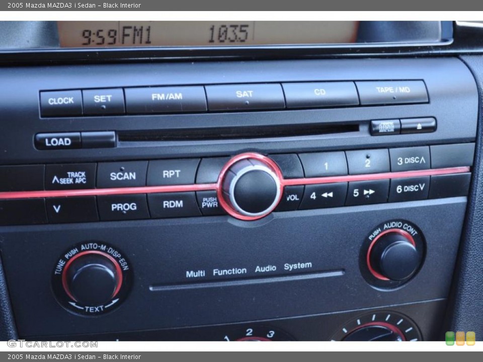 Black Interior Controls for the 2005 Mazda MAZDA3 i Sedan #49823979