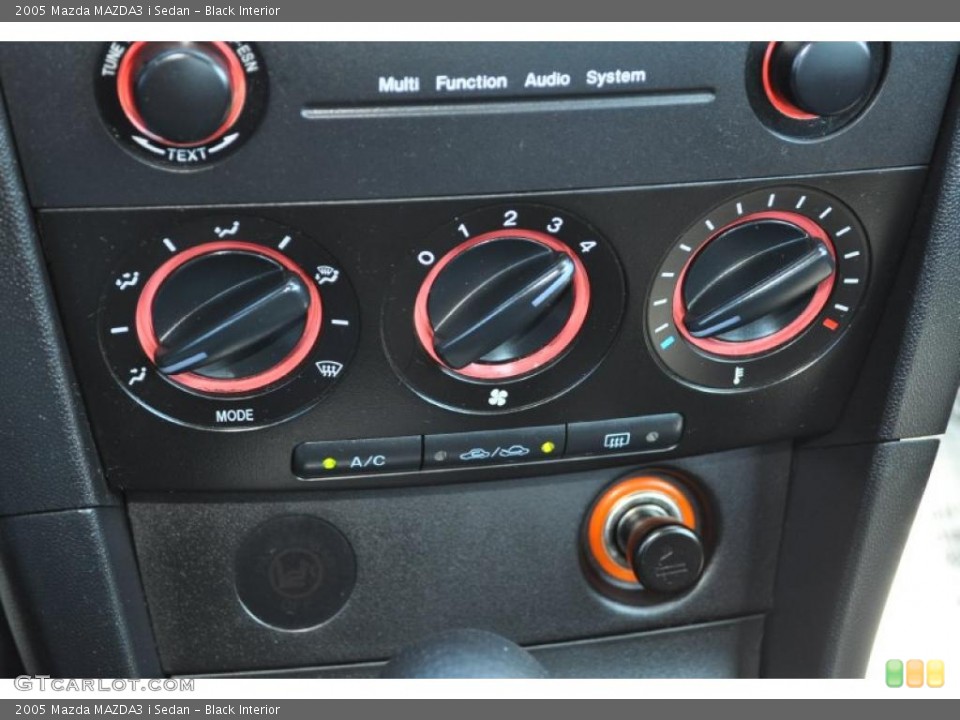 Black Interior Controls for the 2005 Mazda MAZDA3 i Sedan #49823994
