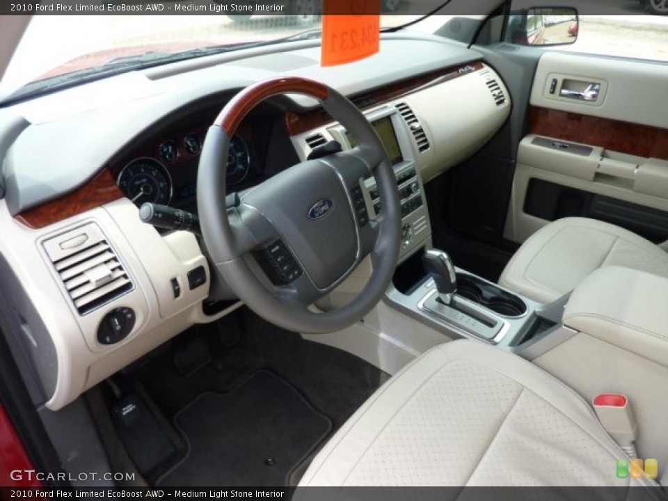 Medium Light Stone Interior Prime Interior for the 2010 Ford Flex Limited EcoBoost AWD #49824081