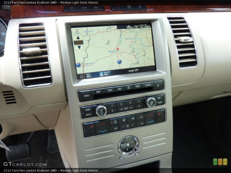 Medium Light Stone Interior Navigation for the 2010 Ford Flex Limited EcoBoost AWD #49824096