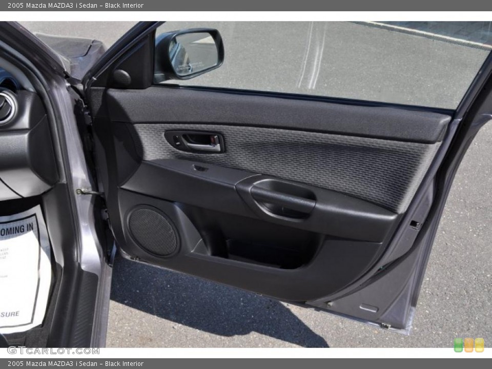 Black Interior Door Panel for the 2005 Mazda MAZDA3 i Sedan #49824102