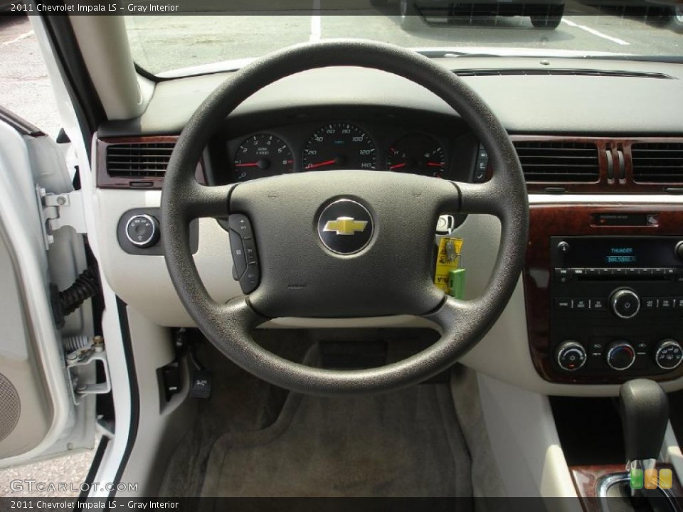 Gray Interior Steering Wheel for the 2011 Chevrolet Impala LS #49824708