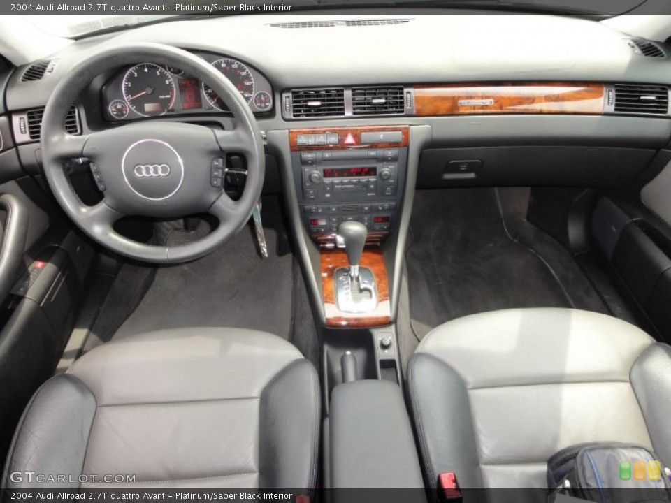Platinum/Saber Black Interior Dashboard for the 2004 Audi Allroad 2.7T quattro Avant #49825170