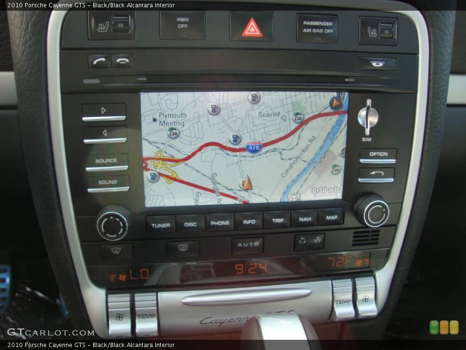 Black/Black Alcantara Interior Navigation for the 2010 Porsche Cayenne GTS #49826691