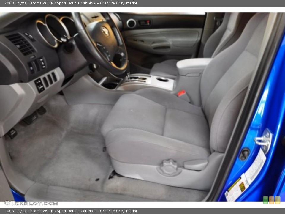 Graphite Gray Interior Photo for the 2008 Toyota Tacoma V6 TRD Sport Double Cab 4x4 #49826754
