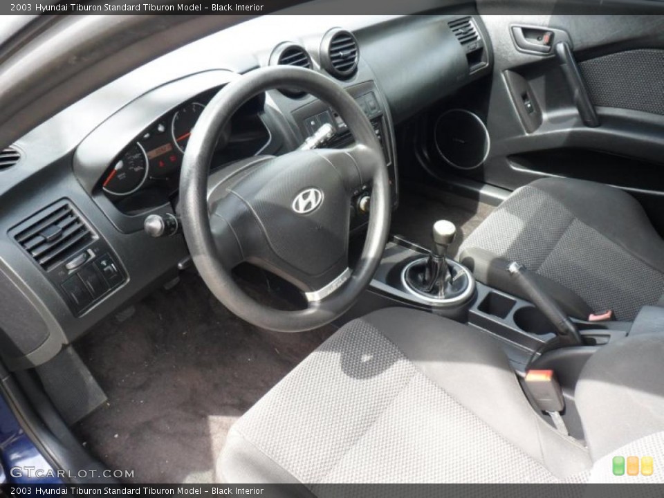 Black Interior Photo for the 2003 Hyundai Tiburon  #49827237