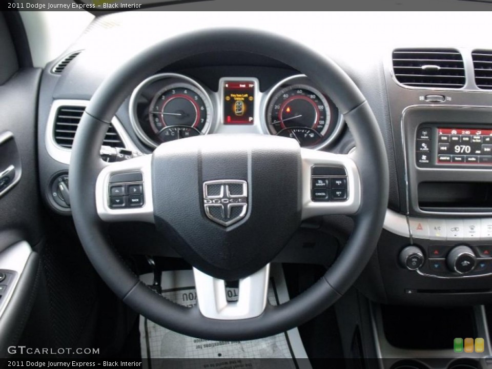 Black Interior Steering Wheel for the 2011 Dodge Journey Express #49827273