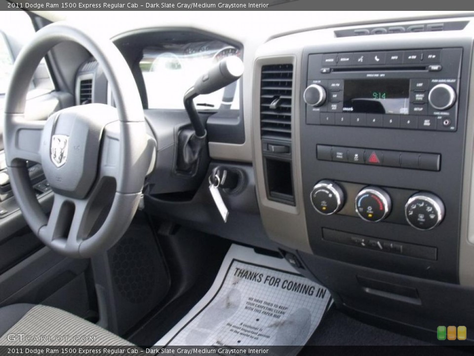 Dark Slate Gray/Medium Graystone Interior Dashboard for the 2011 Dodge Ram 1500 Express Regular Cab #49828111