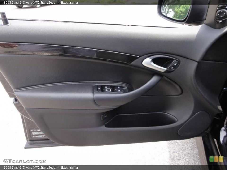 Black Interior Door Panel for the 2008 Saab 9-3 Aero XWD Sport Sedan #49828509