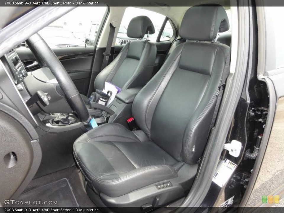 Black Interior Photo for the 2008 Saab 9-3 Aero XWD Sport Sedan #49828566