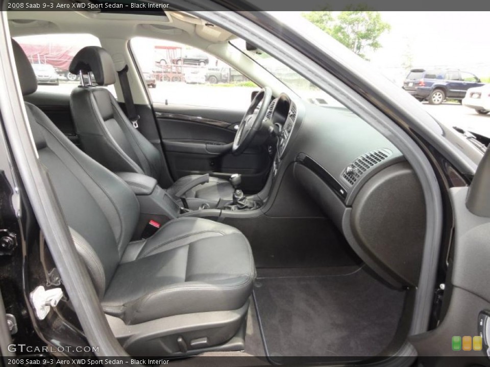 Black Interior Photo for the 2008 Saab 9-3 Aero XWD Sport Sedan #49828620