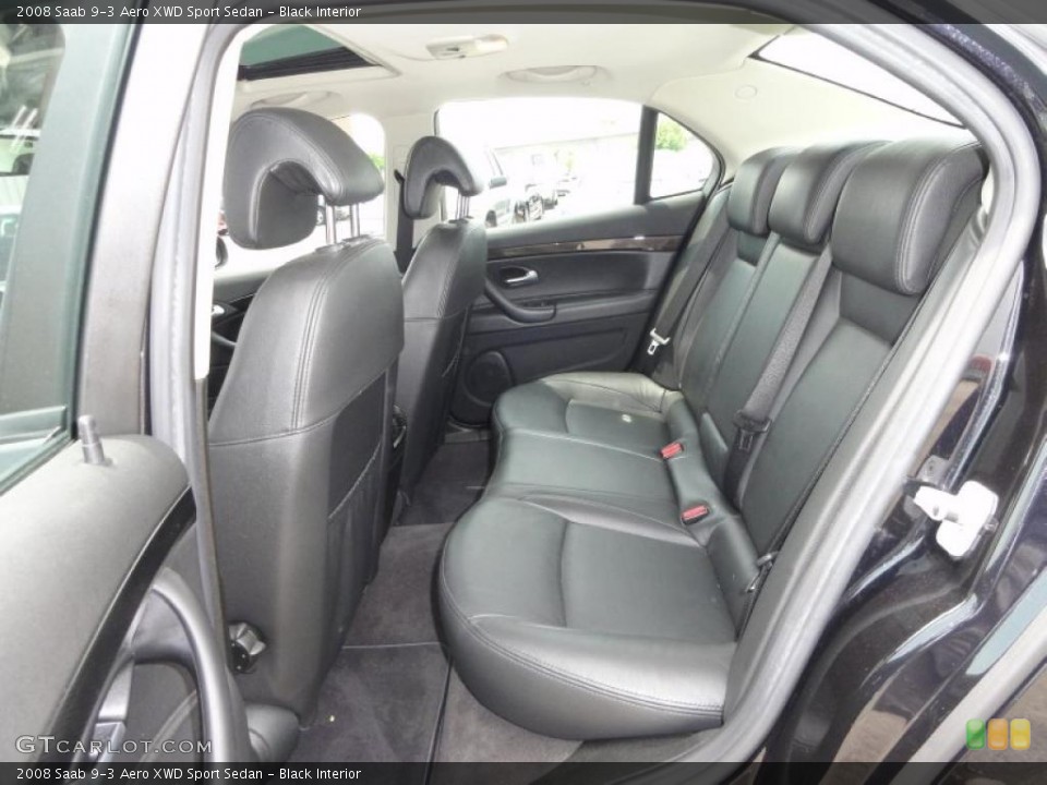 Black Interior Photo for the 2008 Saab 9-3 Aero XWD Sport Sedan #49828728