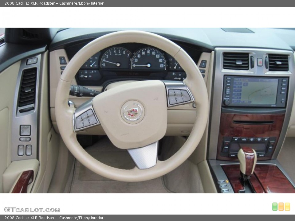 Cashmere/Ebony Interior Steering Wheel for the 2008 Cadillac XLR Roadster #49828827