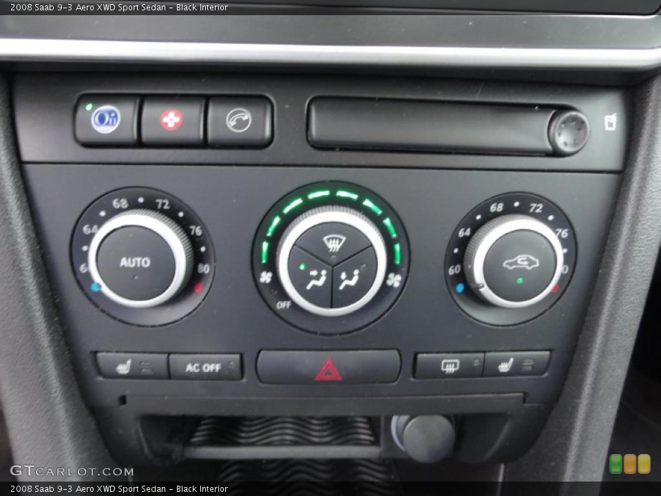 Black Interior Controls for the 2008 Saab 9-3 Aero XWD Sport Sedan #49828995