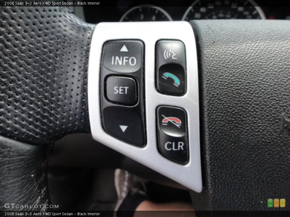 Black Interior Controls for the 2008 Saab 9-3 Aero XWD Sport Sedan #49829097
