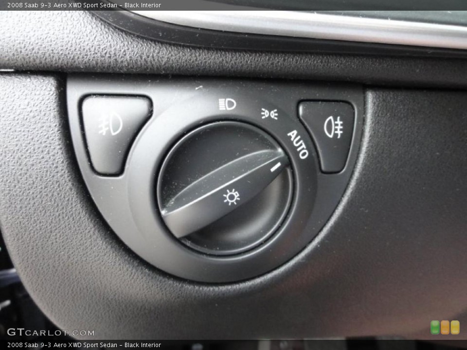Black Interior Controls for the 2008 Saab 9-3 Aero XWD Sport Sedan #49829115