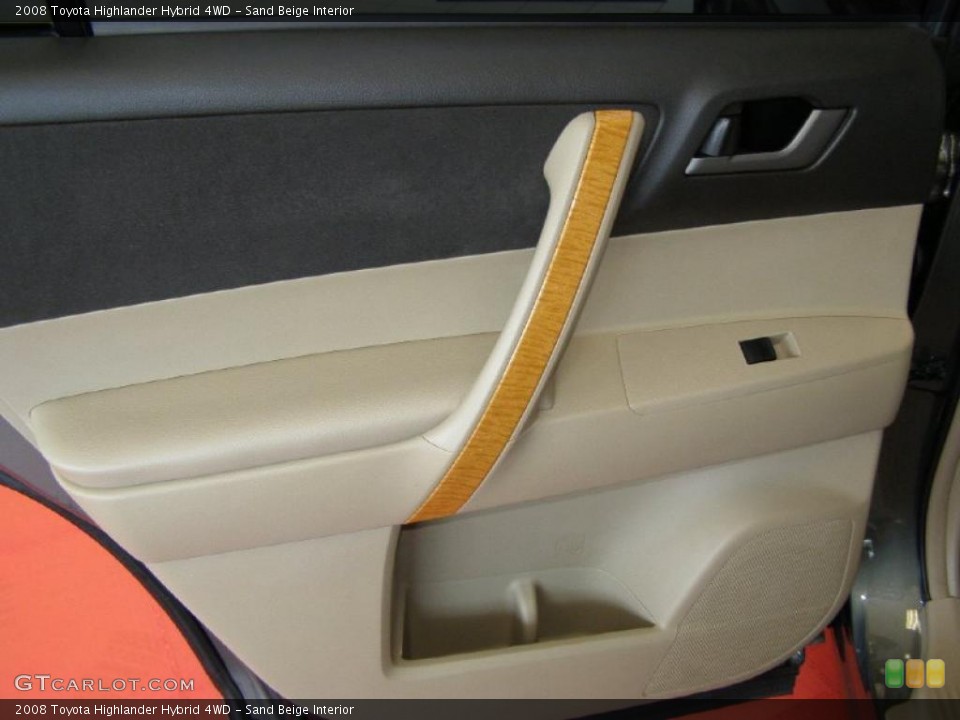 Sand Beige Interior Door Panel for the 2008 Toyota Highlander Hybrid 4WD #49832979