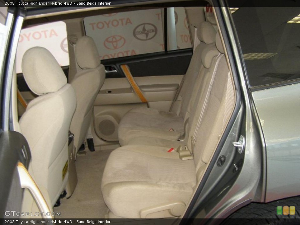 Sand Beige Interior Photo for the 2008 Toyota Highlander Hybrid 4WD #49832990