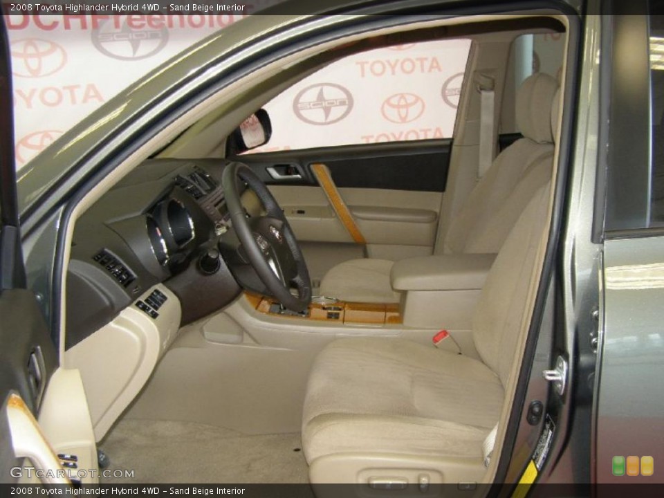 Sand Beige Interior Photo for the 2008 Toyota Highlander Hybrid 4WD #49833042