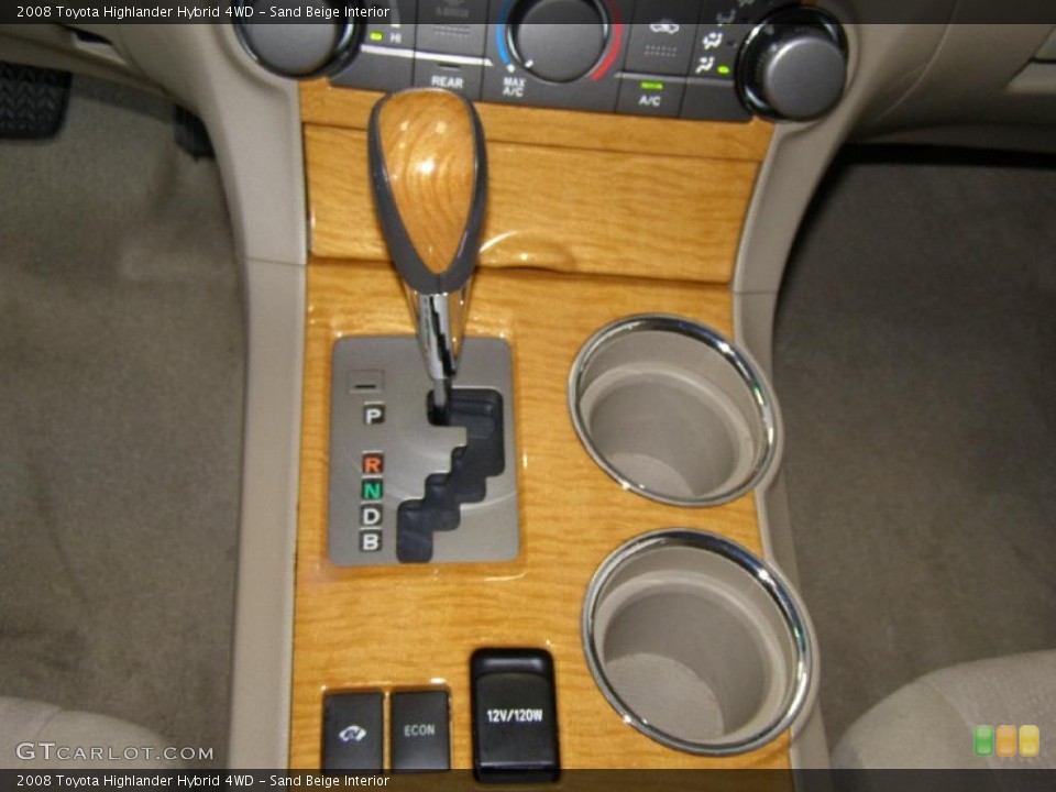Sand Beige Interior Transmission for the 2008 Toyota Highlander Hybrid 4WD #49833099