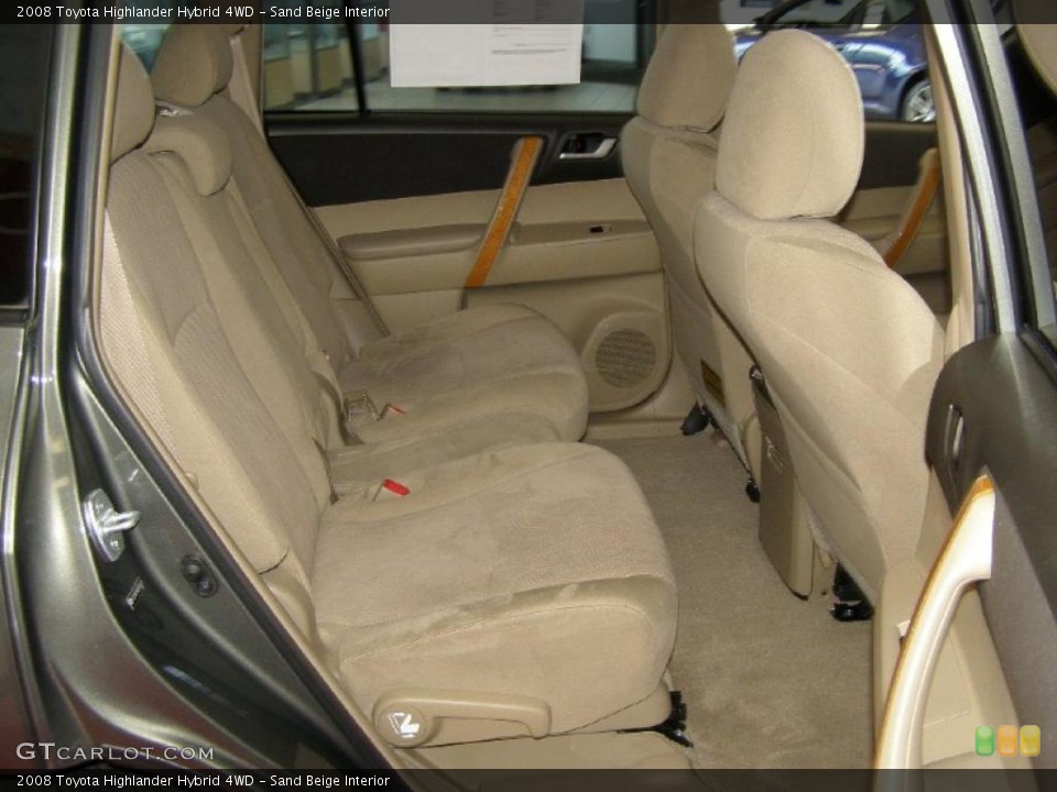 Sand Beige Interior Photo for the 2008 Toyota Highlander Hybrid 4WD #49833174