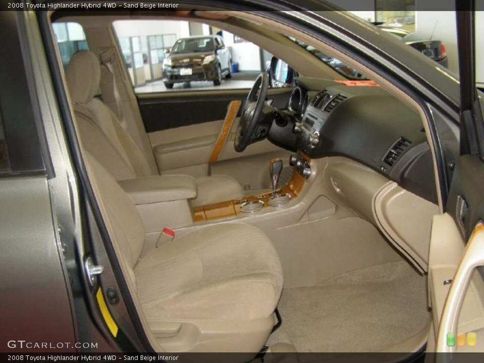 Sand Beige Interior Photo for the 2008 Toyota Highlander Hybrid 4WD #49833219