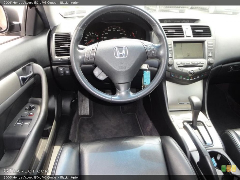Black Interior Dashboard for the 2006 Honda Accord EX-L V6 Coupe #49833360