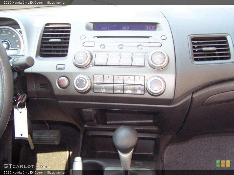 Black Interior Controls for the 2010 Honda Civic EX Coupe #49835877