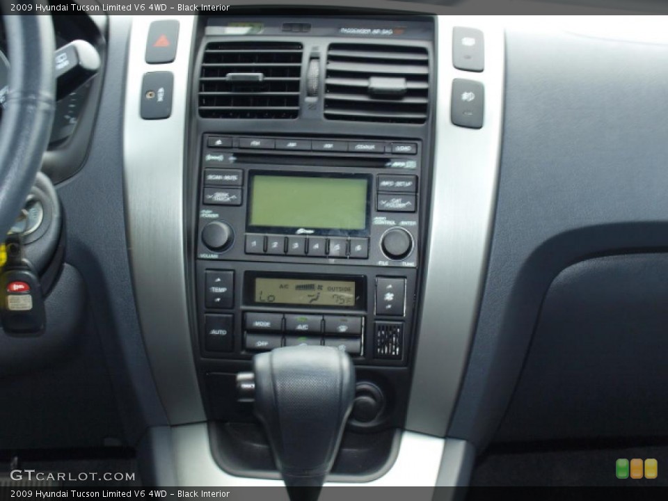 Black Interior Controls for the 2009 Hyundai Tucson Limited V6 4WD #49836978