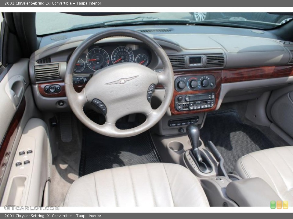 Taupe Interior Dashboard for the 2001 Chrysler Sebring LXi Convertible #49840330