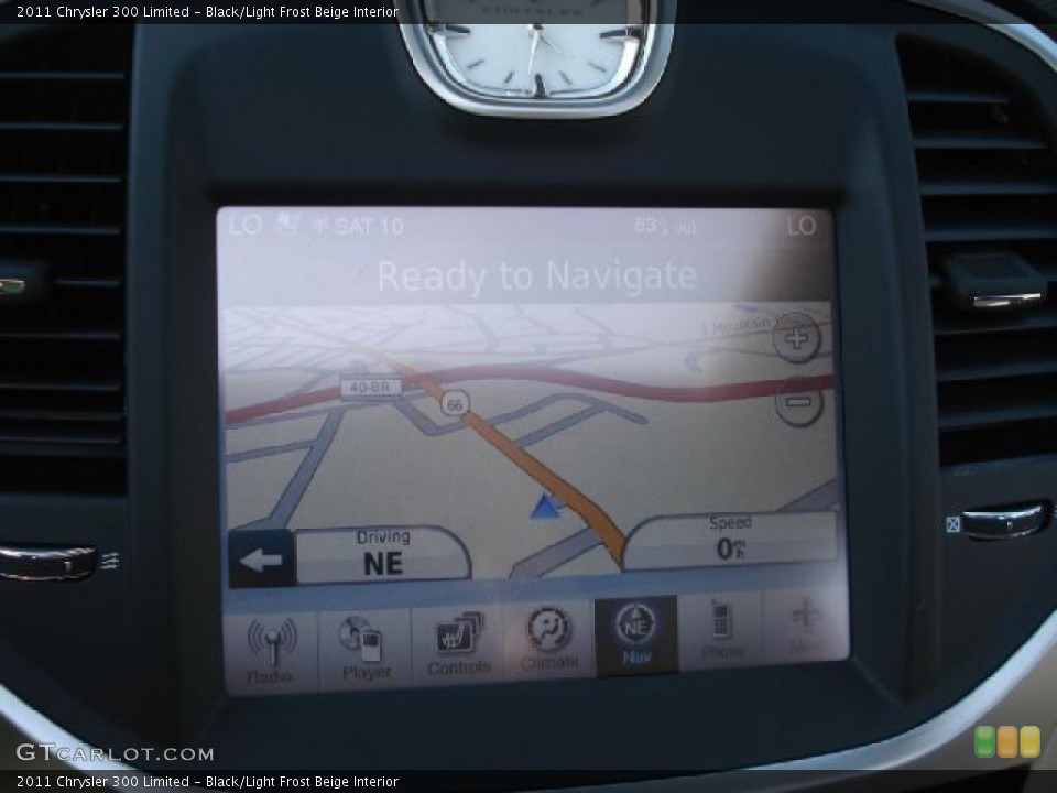 Black/Light Frost Beige Interior Navigation for the 2011 Chrysler 300 Limited #49840522