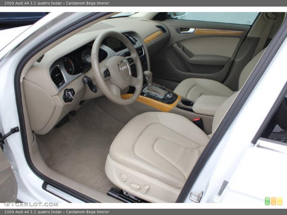 Cardamom Beige Interior Photo for the 2009 Audi A4 3.2 quattro Sedan #49840543