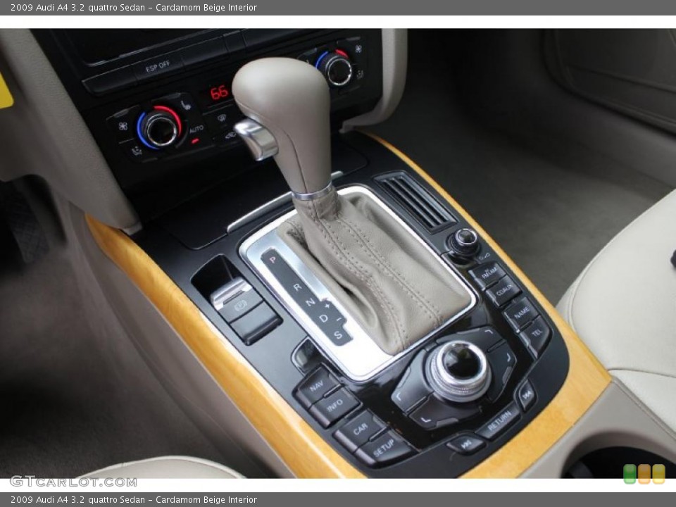 Cardamom Beige Interior Transmission for the 2009 Audi A4 3.2 quattro Sedan #49840615