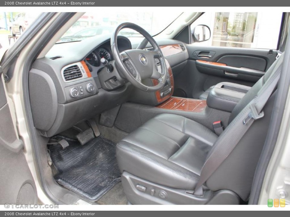 Ebony Interior Photo for the 2008 Chevrolet Avalanche LTZ 4x4 #49841292