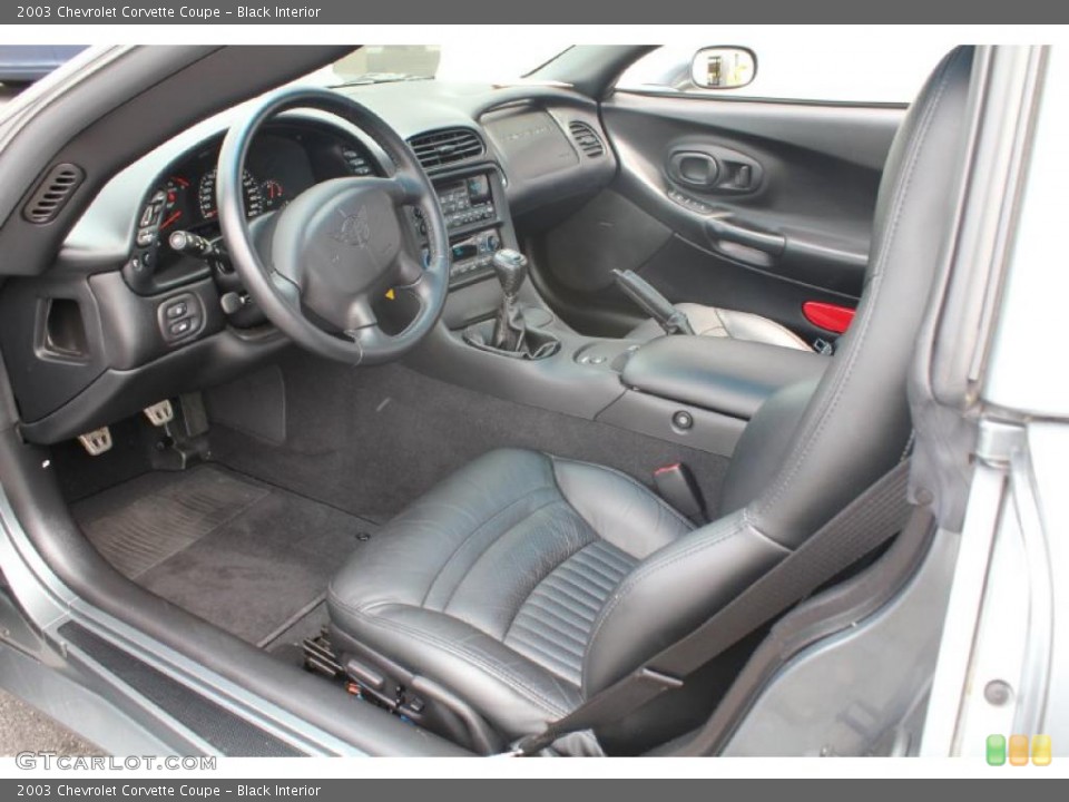 Black Interior Photo for the 2003 Chevrolet Corvette Coupe #49842649