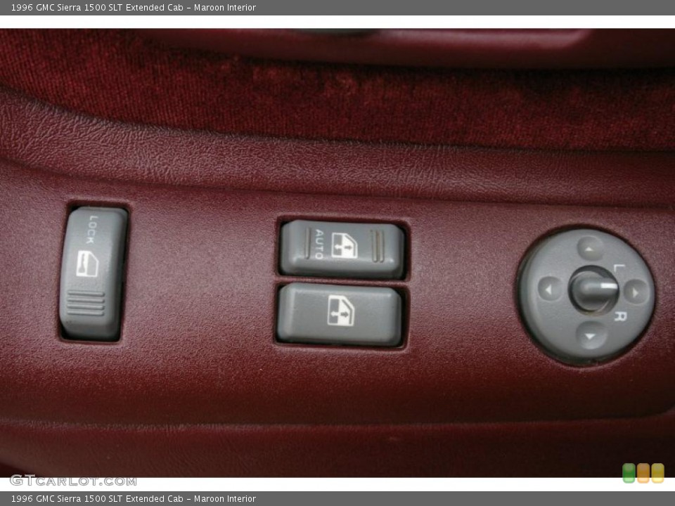 Maroon Interior Controls for the 1996 GMC Sierra 1500 SLT Extended Cab #49843801