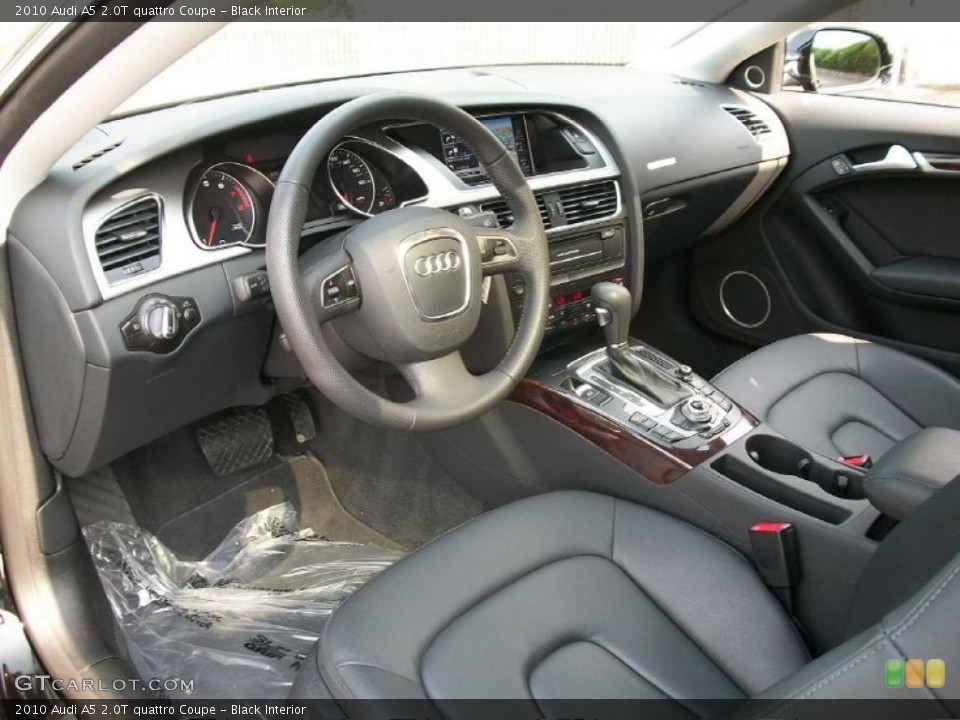 Black Interior Prime Interior for the 2010 Audi A5 2.0T quattro Coupe #49844338