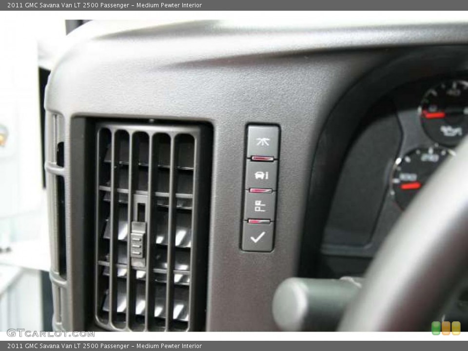 Medium Pewter Interior Controls for the 2011 GMC Savana Van LT 2500 Passenger #49845010