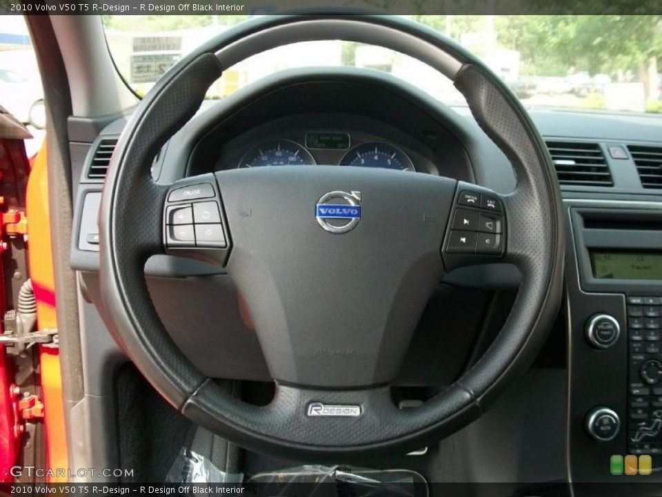 R Design Off Black Interior Steering Wheel for the 2010 Volvo V50 T5 R-Design #49845295