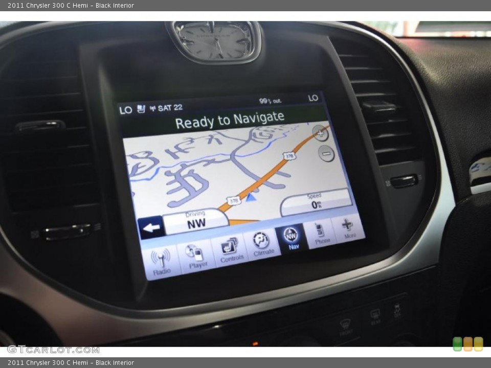 Black Interior Navigation for the 2011 Chrysler 300 C Hemi #49846195