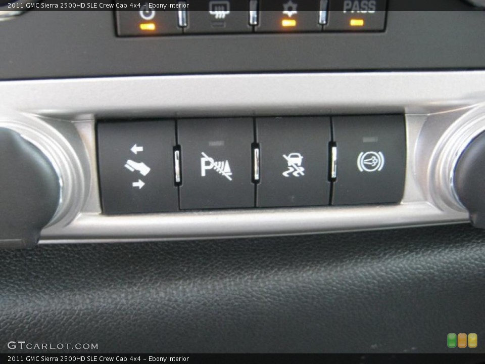 Ebony Interior Controls for the 2011 GMC Sierra 2500HD SLE Crew Cab 4x4 #49846282