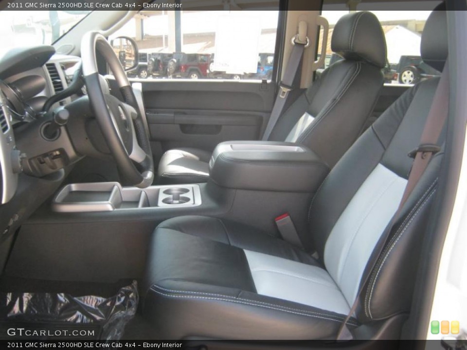 Ebony Interior Photo for the 2011 GMC Sierra 2500HD SLE Crew Cab 4x4 #49846309