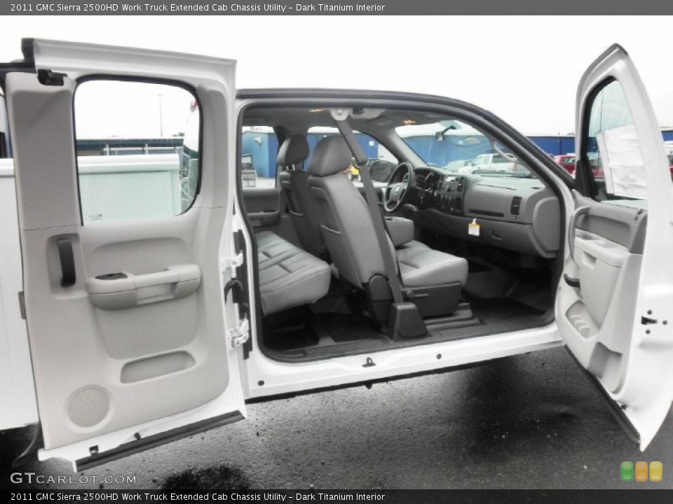 Dark Titanium Interior Photo for the 2011 GMC Sierra 2500HD Work Truck Extended Cab Chassis Utility #49850455