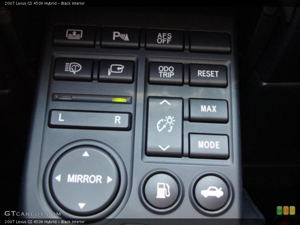 Black Interior Controls for the 2007 Lexus GS 450h Hybrid #49852183