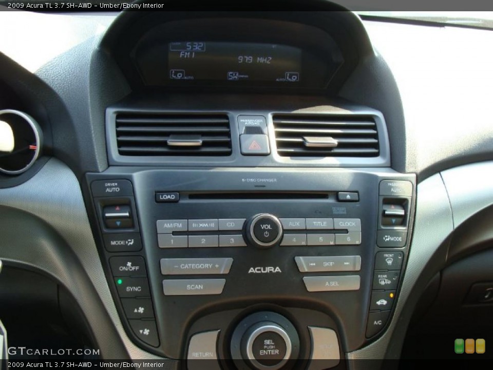 Umber/Ebony Interior Controls for the 2009 Acura TL 3.7 SH-AWD #49852747